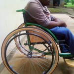 wheelchair donated to a disabled man wheelchair donated to a disabled man
